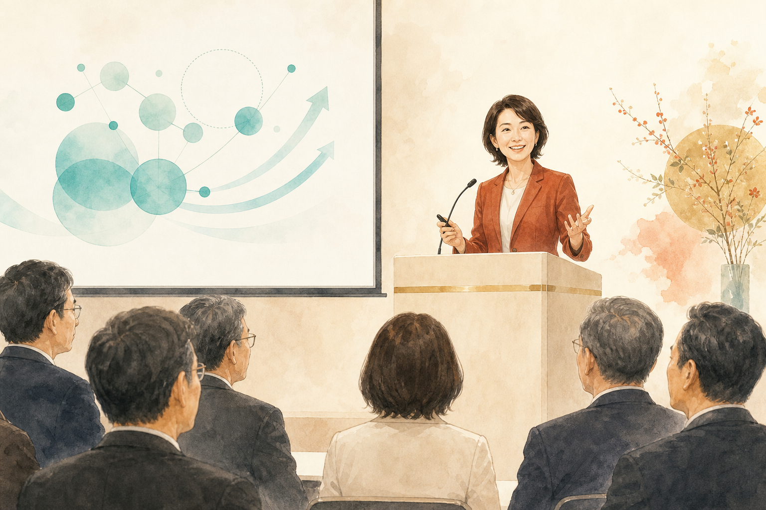 新春講演の様子